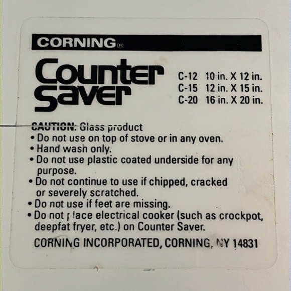 15" Counter Saver "Pink Trio" (Corelle) by CORNING - Picture 12 of 16